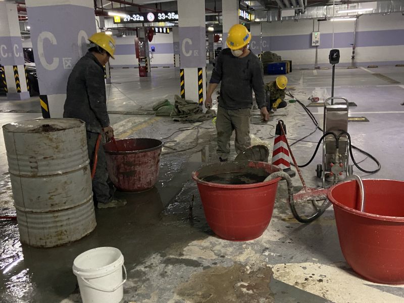 某高層住宅地下室底板返水注漿加固施工